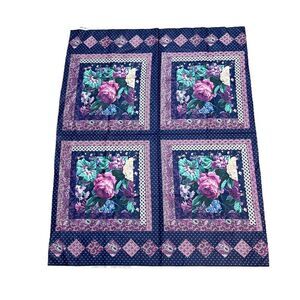 Vintage Floral Vicorian Pillow Fabric Panel By VIP Cranston Print Works Co. 45"